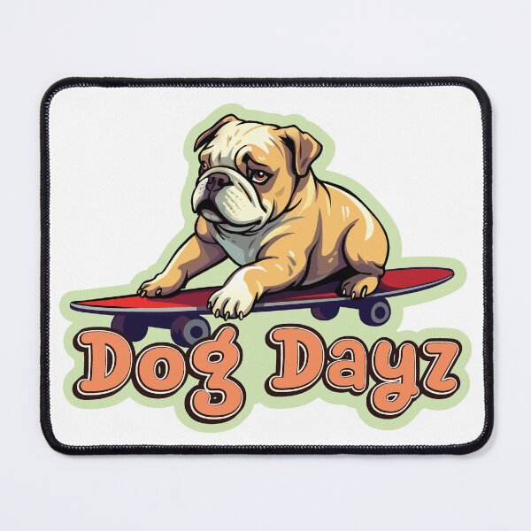 Item preview, Bull Dog on Skateboard 001 designed and sold by SquishyKitkat.