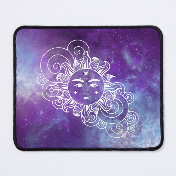 Item preview, Cosmic Sun in Blue and Purple Watercolor Nebula designed and sold by Trish Dish.