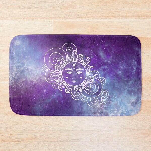 Item preview, Cosmic Sun in Blue and Purple Watercolor Nebula designed and sold by Trish Dish.