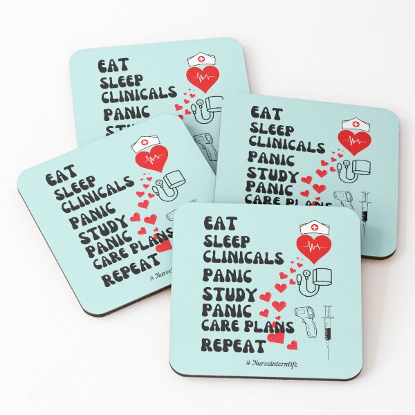 Item preview, Eat Sleep Clinicals Panic Study Panic Care Plans Repeat designed and sold by netfires.