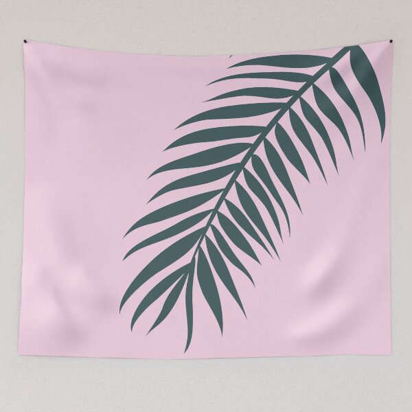 Item preview, Palm Leaf Green and Pink designed and sold by Fangpunk.