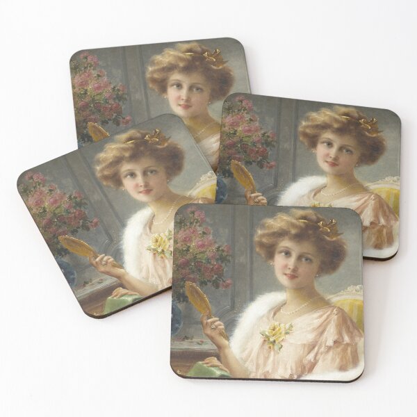 Item preview, Lady with a Mirror designed and sold by LadybellVintage.