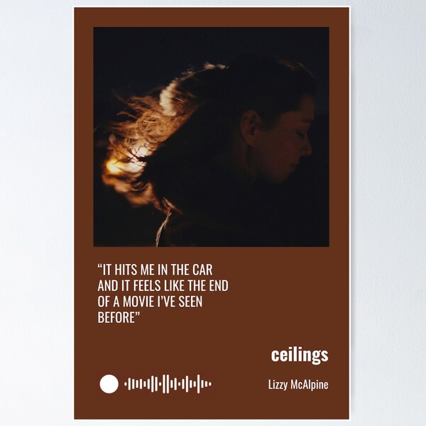 Item preview, Lizzy McAlpine "ceilings" Song Poster designed and sold by MusicDecs.