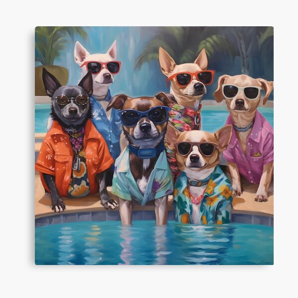 Item preview, Cute Dogs Pool Party  designed and sold by RealBill01.