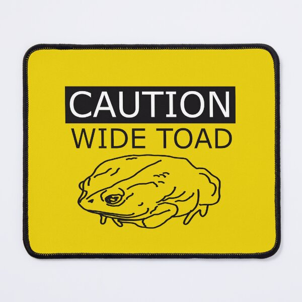 Item preview, Caution Wide Toad designed and sold by yodelbat.