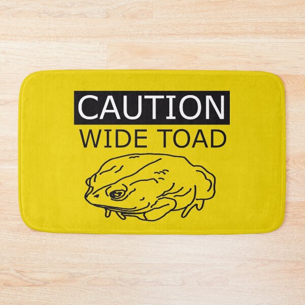 Item preview, Caution Wide Toad designed and sold by yodelbat.