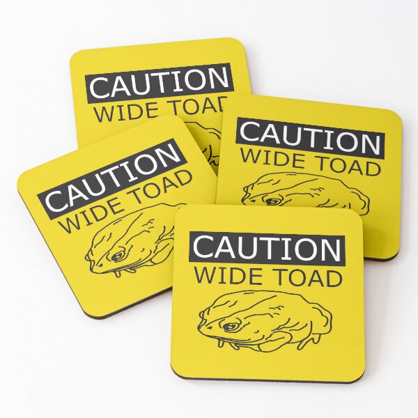 Item preview, Caution Wide Toad designed and sold by yodelbat.