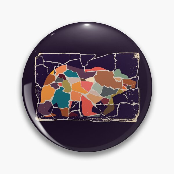 Item preview, Abstract Colorfully Cracked Bear Design designed and sold by CosmicPatriot.