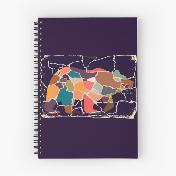 Item preview, Abstract Colorfully Cracked Bear Design designed and sold by CosmicPatriot.