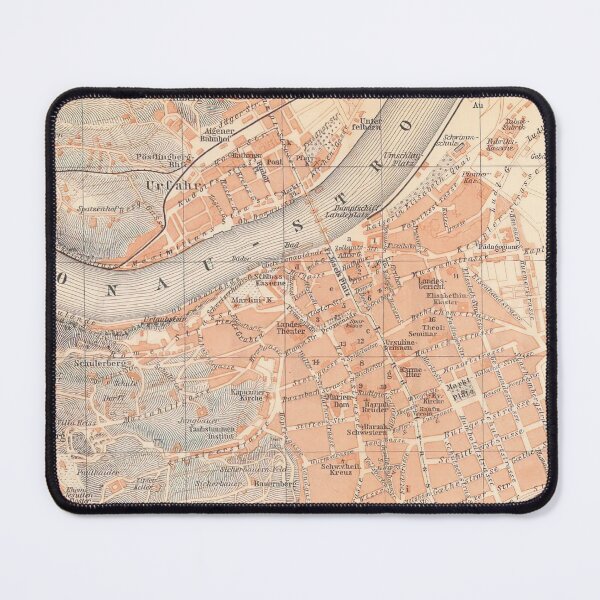 Item preview, Vintage Map of Linz Austria (1911) designed and sold by BravuraMedia.