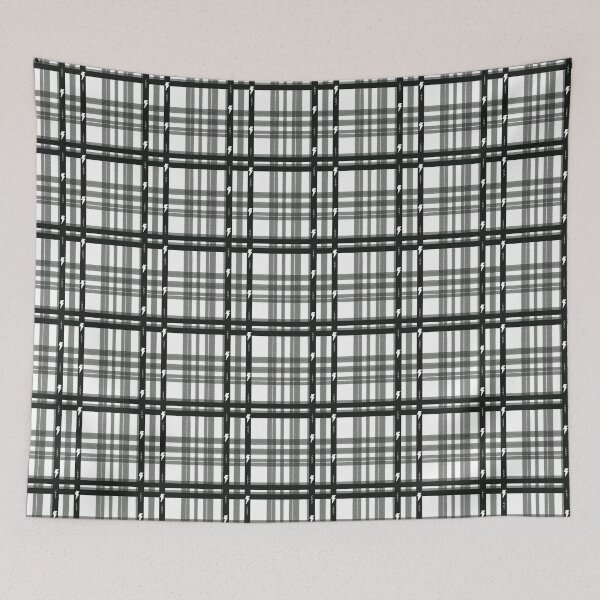 Item preview, Small Fine Electric Plaid Black And White designed and sold by I-Am-Daley.