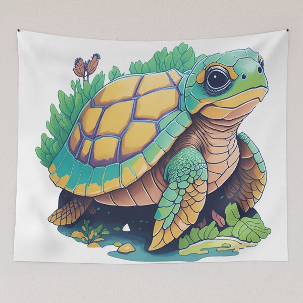 Item preview, Cute Turtle designed and sold by RetroPrism.