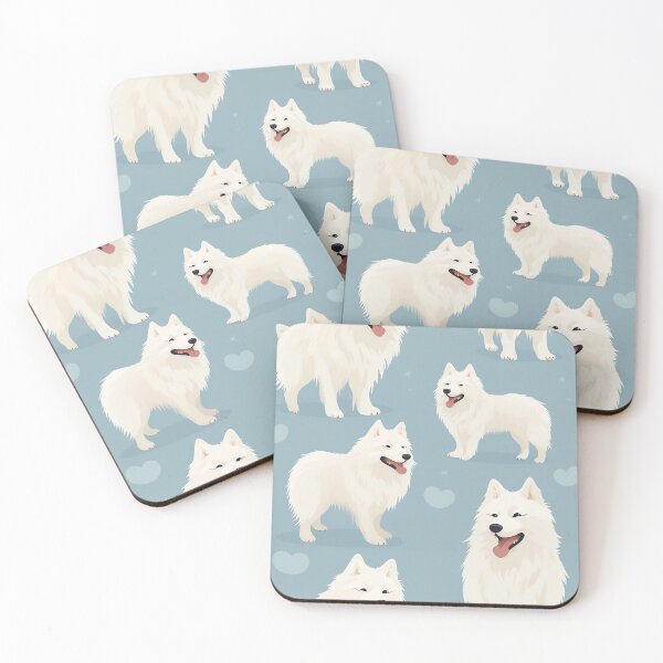 Item preview, Happy Samoyed Pattern designed and sold by Design-Fountain.
