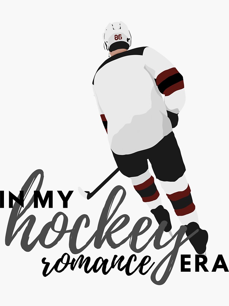 in my hockey romance era”" Sticker for Sale by Gracefrom98 | Redbubble