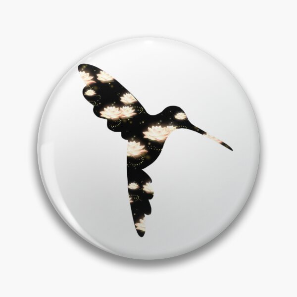 Item preview, Hummingbird with Lily Pad Flowers designed and sold by BejeweledJules.