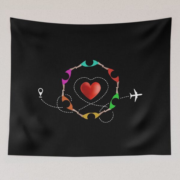 Item preview, Happy international friendship day with circle heart designed and sold by quanlh.