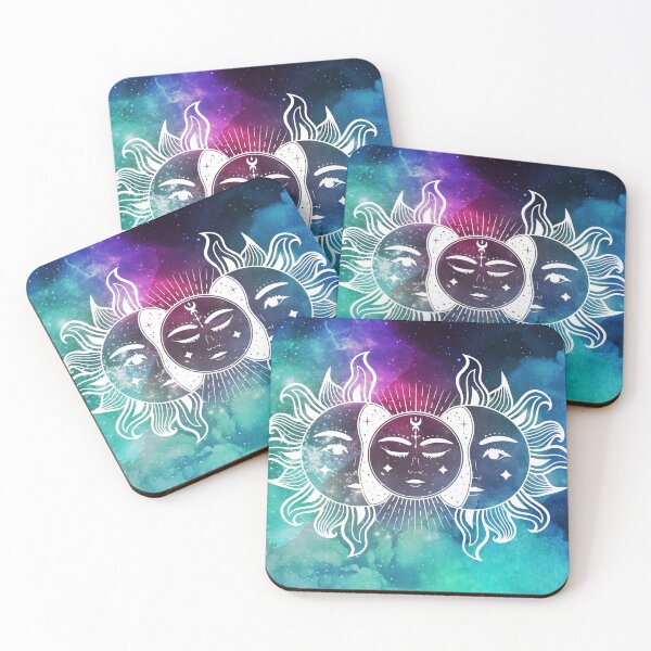 Item preview, Cosmic Sun in Blue Watercolor Space Aesthetic designed and sold by Trish Dish.