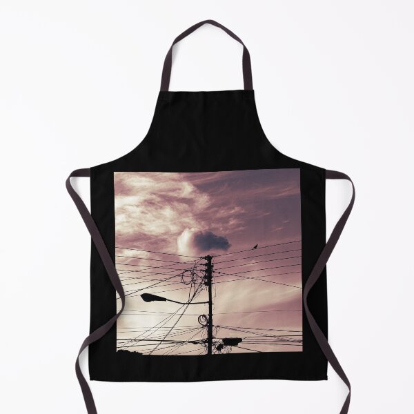 Item preview, pigeon on cable sunset apocalypse designed and sold by ricobarinas.