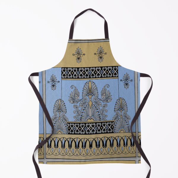 Item preview, Ancient Greek Roman Decorative Wall Design - Periwinkle Blue, Tan, Black designed and sold by Talia Felix.