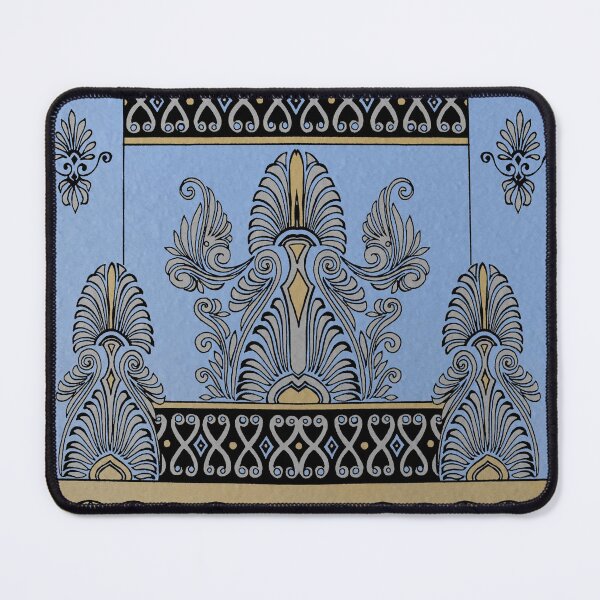 Item preview, Ancient Greek Roman Decorative Wall Design - Periwinkle Blue, Tan, Black designed and sold by Talia Felix.