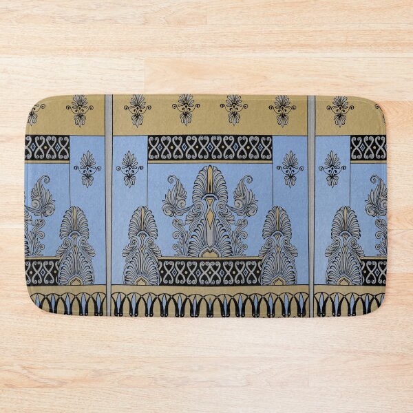 Item preview, Ancient Greek Roman Decorative Wall Design - Periwinkle Blue, Tan, Black designed and sold by Talia Felix.