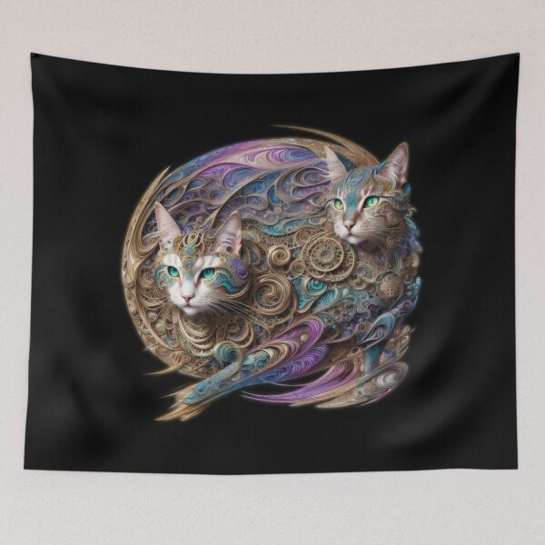 Item preview, COSMIC PUSSY CATS  Magical Metaphysical Mystical Regal Feline Friends  designed and sold by BadassBazaar.