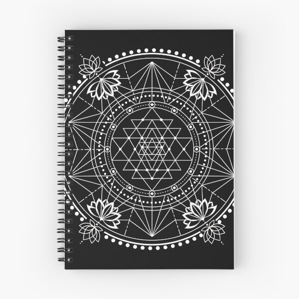 Item preview, Lotus and Sri Yantra grid for meditation and crystal gridding designed and sold by BlueSkyHealing.
