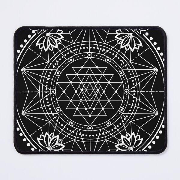 Item preview, Lotus and Sri Yantra grid for meditation and crystal gridding designed and sold by BlueSkyHealing.