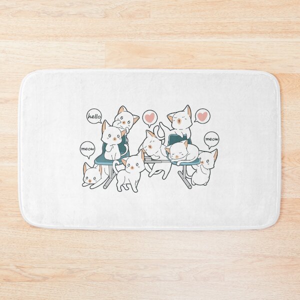 Artikelvorschau, Kawaii cats with bench entworfen und verkauft von quanlh.