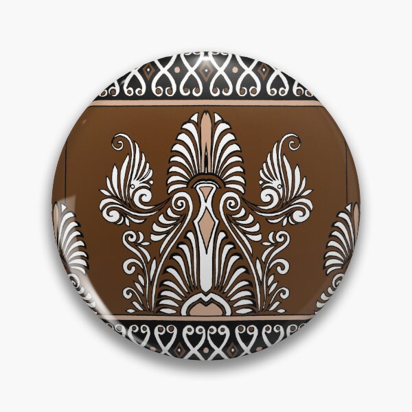 Item preview, Ancient Greek Roman Decorative Wall Design - Tan, Brown, Black designed and sold by Talia Felix.
