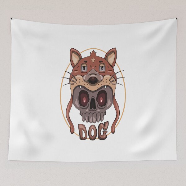 Item preview, A skull demon wearing a cute dog designed and sold by WatidStudio.