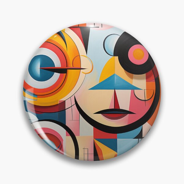 Artikelvorschau, Cubist Whimsy: A Vibrant Abstract Art Piece - N 7 entworfen und verkauft von Moisky Art.