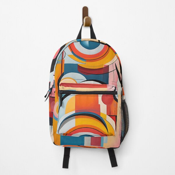 Artikelvorschau, Cubist Whimsy: A Vibrant Abstract Art Piece - N 7 entworfen und verkauft von Moisky Art.