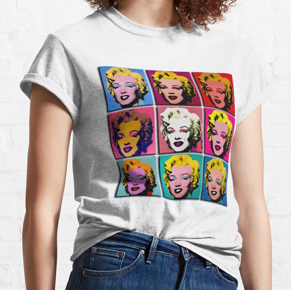 MARILYN ABSTRACT : Art Deco Pop Art Print Classic T-Shirt
