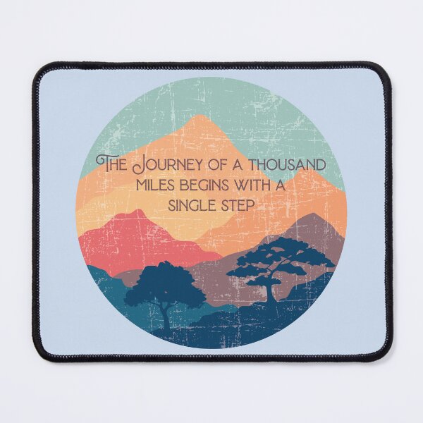 Item preview, A Thousand Miles, Single Step Quote Design designed and sold by CosmicPatriot.