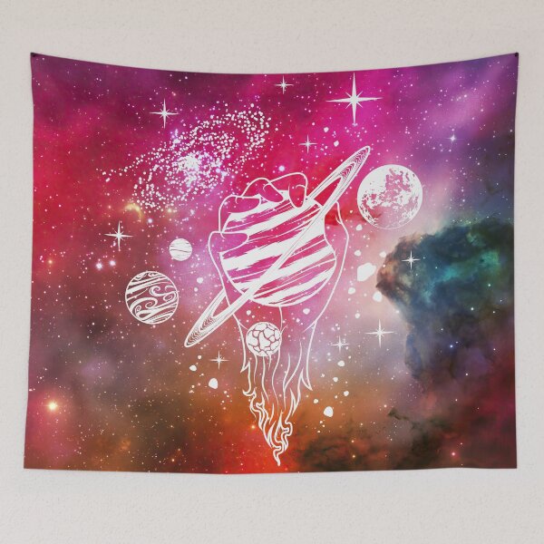 Item preview, Celestial Aesthetic Red Starry Universe designed and sold by Trish Dish.