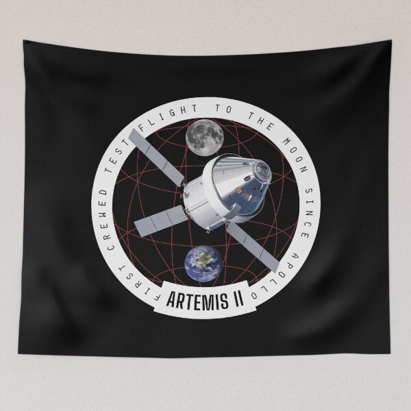 Item preview, Artemis II Retro Logo Commemorative 2024 designed and sold by marboywonderboy.