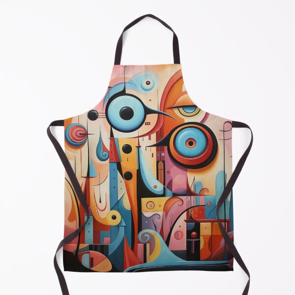 Item preview, Cubist Whimsy: A Vibrant Abstract Art Piece - N 6 designed and sold by Moisky Art.