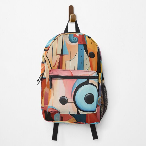 Artikelvorschau, Cubist Whimsy: A Vibrant Abstract Art Piece - N 6 entworfen und verkauft von Moisky Art.