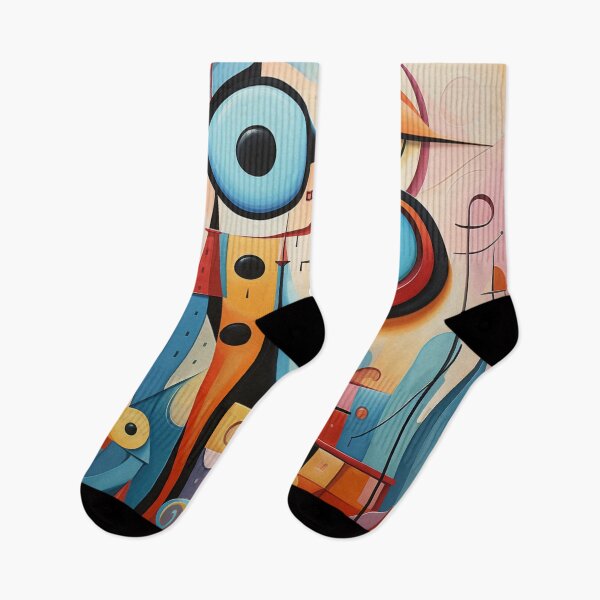 Item preview, Cubist Whimsy: A Vibrant Abstract Art Piece - N 6 designed and sold by Moisky Art.