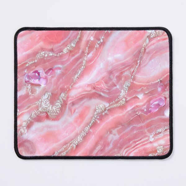 Item preview, Faux Pink Marble Texture With Silver Glitter  designed and sold by DesignHouse07.