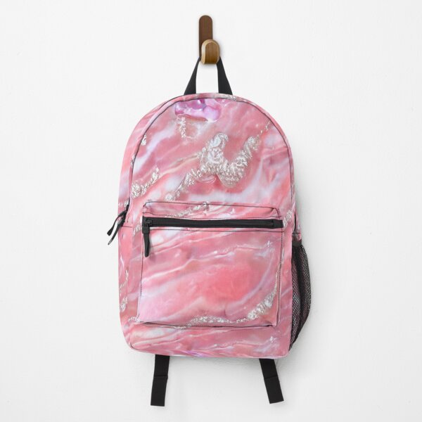 Item preview, Faux Pink Marble Texture With Silver Glitter  designed and sold by DesignHouse07.