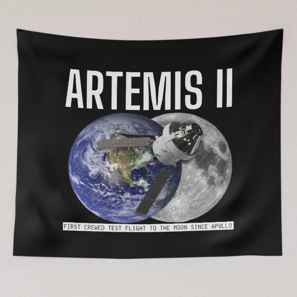 Item preview, Artemis 2 Moon Mission, First Crewed Flight Since Apollo designed and sold by marboywonderboy.