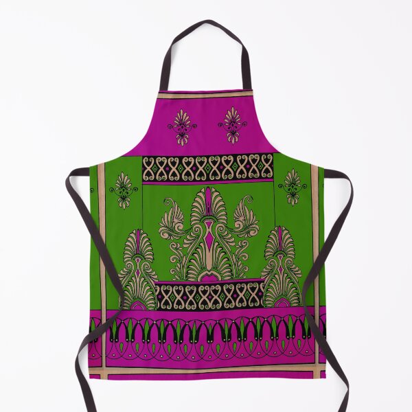 Item preview, Ancient Greek Roman Decorative Wall Design - Fuscia, Green, Tan, Black designed and sold by Talia Felix.