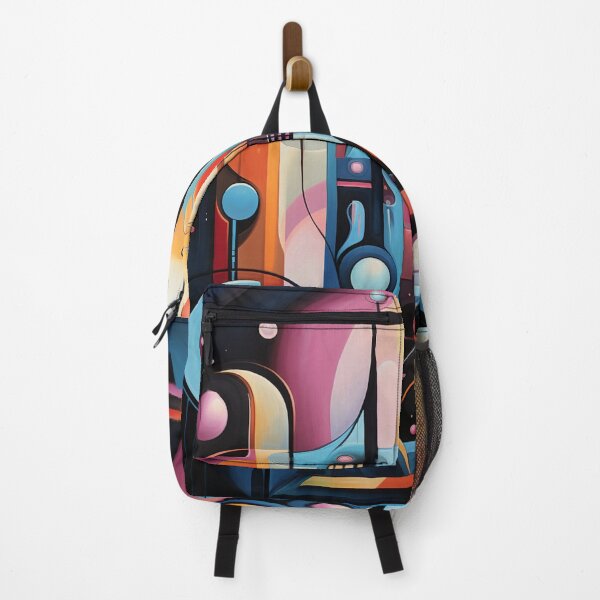 Artikelvorschau, Cubist Whimsy: A Vibrant Abstract Art Piece - N 9 entworfen und verkauft von Moisky Art.