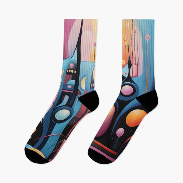 Item preview, Cubist Whimsy: A Vibrant Abstract Art Piece - N 9 designed and sold by Moisky Art.