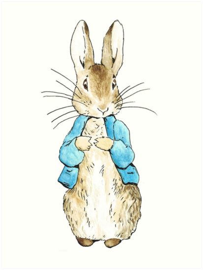 "Peter Rabbit - Beatrix Potter" Art Print by BrambleBox ...