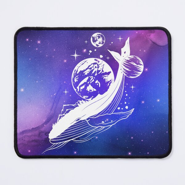 Item preview, Celestial Aesthetic Watercolor Nebula Universe with Whale designed and sold by Trish Dish.
