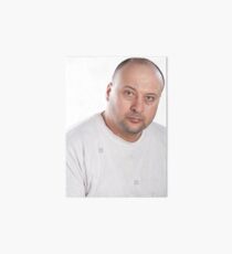 disgusted man looking at you - stock image Art Board