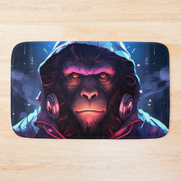 Item preview, Neon Gorilla: A Cyberpunk Stroll Through the Dark designed and sold by aigcx.